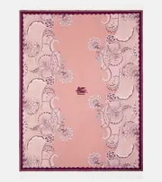 [Etro] Etro Bloom floral wool throw One Size pink