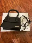 Authentic large Chiquito Jacquemus Black Shoulder Bag