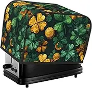 St. Patrick'S Day Print 2 Slice Toaster Cover Fingerprint Bread Maker Protectors,Kitchen Small Appliance Dust Cover
