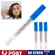 Medical Classic Glass Clinical Oral Armpit Thermometer Adult Kids Mercury Free