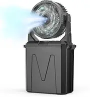 iYeHo Portable Misting Fan with Rechargeable Battery,4-Speed Adjustable,9L Water Tank,20000mAh USB Charging,Quiet Operation, Ideal for Outdoor,Camping,Fishing,Travel,and Home Use