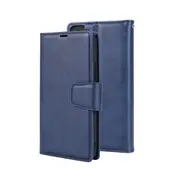 Samsung Galaxy S24 Plus Compatible Case Cover With 2-in-1 Detachable Magnetic Flip Leather Wallet - Navy