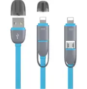 4 PC OF 3 FT Exchangeable Head Multi Cable for Phone & Android/ Micro USB CORD