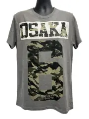 Superdry Osaka Army Edition #6 Camo Gray Mens XL Shirt Slim Fit British Design