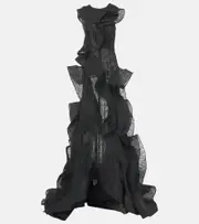 [Maticevski] Maticevski Spiral ruffled gown AU 8 black