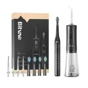 Bitvae Water Flosser and Electric Toothbrush Combo - Cordless 5 Modes