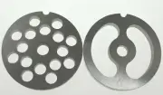 Size #12 3/8" Sausage Grind plate & Stuffing disc for Universal