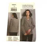 VOGUE Claire Shaeffer's Custom Sewing Pattern V9342 Jacket Sizes 6 - 14 UNCUT