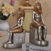 Figurine Bookends Pharaoh Resin Multicolor Modern Decor Small Carved Novelty