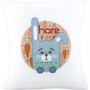 Pillow Cross Stitch Kit Hare DIY Unprinted canvas