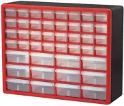 44 Bin Parts Storage Rack Trays Nuts Bolts Tools Crafts Beads Garage Table Top