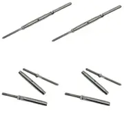 1/4" Threaded Lag Swage Stud Turnbuckle For 3/16" Cable Stainless Steel 4 PC