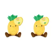 2x Adorables 17cm Pineapple Stuffed Plush Kids/Child Soft Cuddle Hugging Toy 0m+