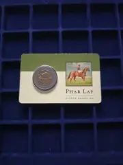 Phar Lap Bi-metal $5 Commemorative Coin on card