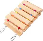 FONDOTIN Chicken Swing Toy Coop Accessory Perch Stand Wood Ladder for Chicks Decorative Chicken Toy