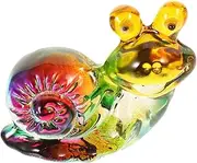 Cabilock DIY Snail Statue Crystal Snail Figures Animal Sculpture Home Decor Present Idea
