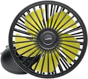 Luno Car Camping Fan - USB Powered | Reusable Suction Cup Mount | 3 Fan Speeds