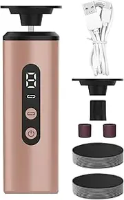 Electric Foot Filer | Foot Scraper Dead Skin Remover | Ergonomic Scrubber Filer Pedicure Tool with 9 Speeds for Smooth Skin