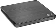 Hitachi-LG GP60 External DVD Drive, Slim Portable DVD Burner/Writer/Player for Laptop, Windows and Mac OS Compatible, USB 2.0, 8X Read/Write Speed - Black
