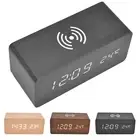 Digital Alarm Clock Wireless Charging Auto Temper Detection Safe Stable LED HG