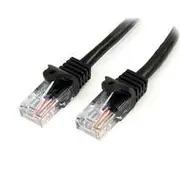 StarTech 5m Snagless UTP Cat5e Patch Cable, Black - 45PAT5MBK
