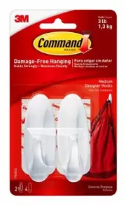 3M COMMAND MEDIUM DESIGNER HOOKS 17081ES