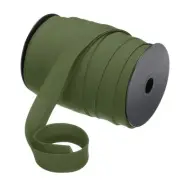 1 Inch Double Fold Bias Tape Continuous Bulk Bias Tape (Dark Green 55 Yards)