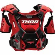 Thor Youth Guardian MX Chest Protector Roost Deflector S/M Small Medium Red/Blk