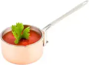 Restaurantware 2 Ounce Small Saucepan, 1 Copper Plated Mini Ply