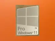 1 PCS Sticker for Window 11 Pro Silver Color Badge Logo Decal Win 11 16mm x 23mm