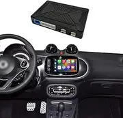 CARAMCO Wireless CarPlay&Android Auto Interface Compatible with Mercedes Smart 2016-2019 Retrofit Kit Support Original Camera,Touchscreen,Bluetooth Audio and Micphone,No Need Programing Code