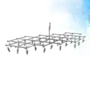 Clothes Hanger Clip Wire Coat Foldable Airer Non-slip Hangers Racks