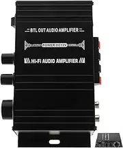 SWOOMEY 12v HiFi Power Amplifier for Car and Home Compact Mini Amplifier for Speakers Players and Engineering Projects Portable Audio for Motorcycle and Voice Amplification