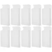 10pcs PVC Cassette Tape Storage Rack Transparent Audio Tape Storage Case Clear