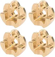 XIASABA 4PCS RC Brass Gear Cover Counterweight Accessory for Axial SCX10 III 1/10 Remote Control Crawler Car