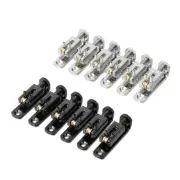 6Pack Alloy+Copper Single Roller 3-8 String Bridge For Guitar Cigar Box Banjo e