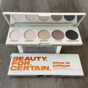 New Beauty For Certain Playa to Palazzo Eyeshadow Palette 1 Full Size Never Used