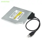 VHDD USB 2.0 SATA 電纜 CD/DVD-ROM 驅動器電纜光驅適配器電纜用於 PC 筆記本電腦 TW