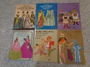 Paper Dolls Lot of 6 Tome Tierney Ballet Old South Folk Queens +