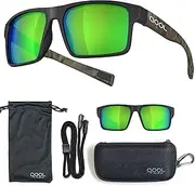 Living out your Qool Time ! Polarized Fish Sunglasses for Men Women, Running Driving Golfing Cycling