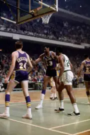 Wilt Chamberlain Of The Los Angeles Lakers 1970 Old Basketball Photo