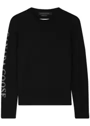 Canada Goose Saturna Logo Intarsia Wool Jumper, Jumper, Crew Neck - Black - L L