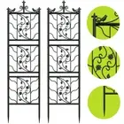 2X Extra Tall Metal Pipe Garden Trellis Fence Plant Climbing Aid Lattice Outdoor