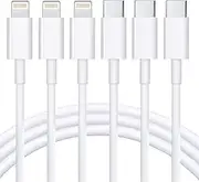 3pcs Fast PD Charger 1m USB Type C to for Apple iPhone 11 12 13 Pro Max Mini Cable Cord Bulk