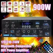 Sound Amplifiers Bluetooth Digital Amplifier Home Car Karaoke USB Remote Control