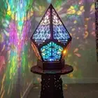 Bohemian Mosaic Starry Sky Floor Projections Lamps Lights Bedside Table BE