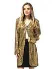Open Front Sequin Coat Las Vegas Blazer Party Club Jacket Outerwear