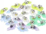 PAMINGONO 25pcs Flower Nail Charms for Acrylic Nails Gems for Crafts Unique Floral Accents for DIY for Professionals and Enthusiasts