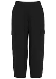Eileen Fisher Stretch-jersey Cargo Trousers - Black - S (UK 10-12 / M) S (UK 10-12 / M)