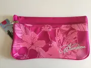 BNWT Girls Wavezone Brand Medium Hot Pink Polyester Pencil Case 18cm x 32cm